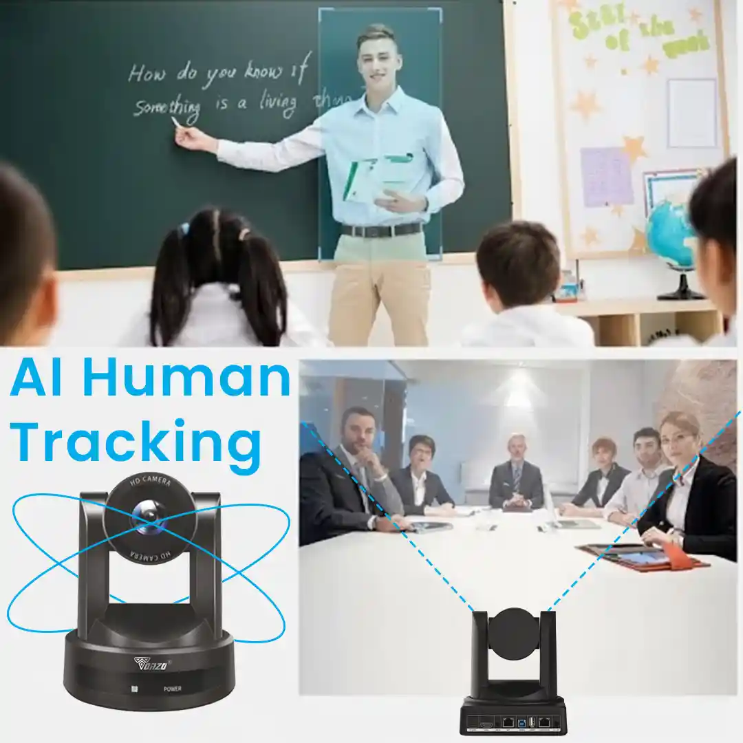 Tonzo PTZ 410 – AI Powered PTZ Camera with 10X Optical Zoom & Full HD Quality